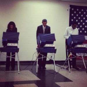 President Barack Obama Voting